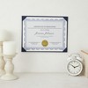 Juvale 3 Pack Navy Blue Certificate Holders with Stand - Single-Sided Document Holders for Diplomas, Awards, Certifications - 2 of 4
