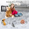 Machine Washable Modern Area Rug Geometric Distressed Non Slip Stain Resistant Non Shedding Pet Friendly Rugs for Living room Bedroom Kitchen - 4 of 4