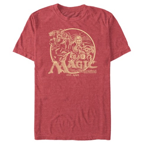 Men's Magic: The Gathering Vintage Fifth Edition Box T-Shirt - Red Heather  - 2X Large