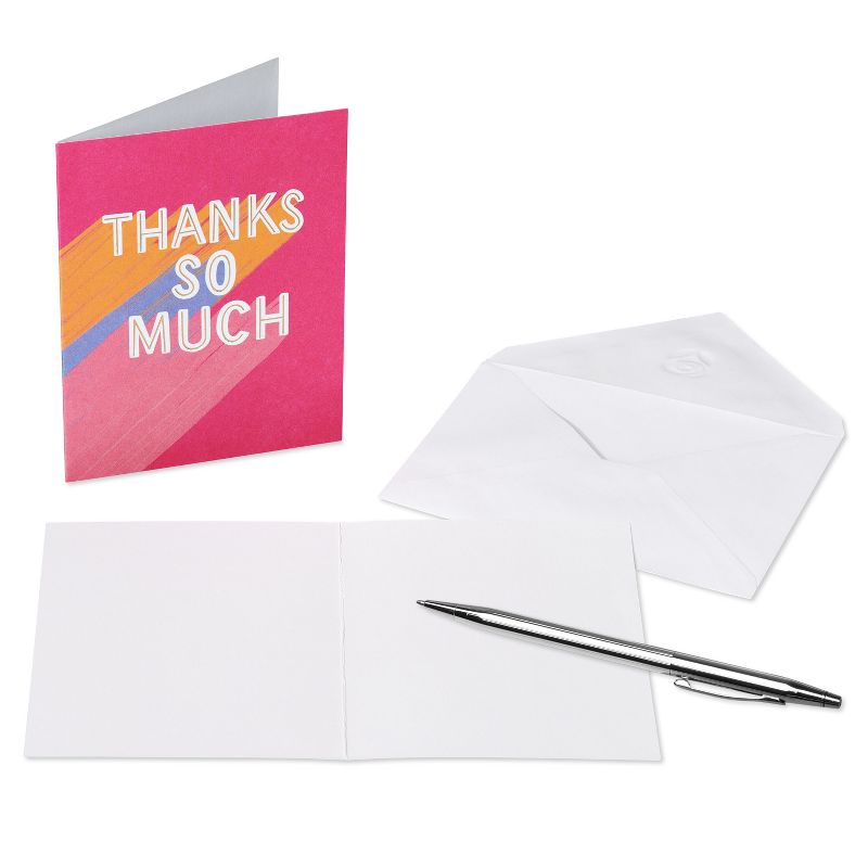 10ct Blank Thank You Cards, Thanks So Much, 3 of 7