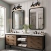 PAKOKULA 2-Lights Black Modemn Dimmable Bathroom Vanity Light with Metal Cone shade - 2 of 4