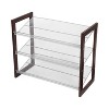 Organize It All 3 Tier Mesh Shelf Stackable Shoe Rack: Freestanding Black Shoe Organizer for Closet, Holds 9 Pairs - 2 of 4