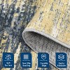 Large Living Room Rug Washable Modern Floral Accent Carpet with Non-Slip Backing, Ultra-Soft Low Pile Floor Cover for Dining Room - 4 of 4