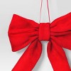 6.5" Christmas Velvet Bow Ornament Red - Wondershop™ - 3 of 3