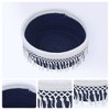REGALWOVEN Cotton Rope Handcrafted Compact Size Odorless Open Storage Bins 1 Pc - 2 of 4