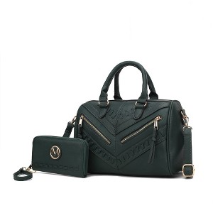 MKF Collection Lara Women’s Satchel Bag – Stylish and Spacious Handbag with Matching Wallet – by Mia K - 1 of 4