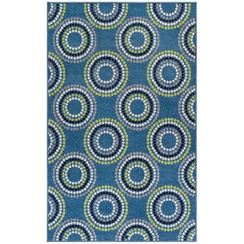Casual Geometric Dots Indoor Living Room Accent Area Rug - Blue Nile Mills, 1 of 7