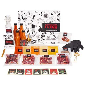 The Good Hurt Fuego by Thoughtfully, Extreme DIY Hot Sauce Set, Includes 5 Pepper Varieties like Ghost Peppers, Spices, Bottles, and More - 1 of 4