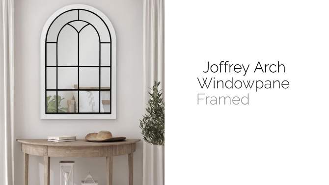 24&#34; x 36&#34; Joffrey Arch Wall Mirror Gray - Kate &#38; Laurel All Things Decor, 2 of 8, play video