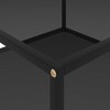 vidaXL Coffee Table Black Tempered glass, powder-coated steel - 4 of 4