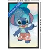 Trends International Disney Lilo And Stitch: Beach Vibes - Hang Loose Framed Wall Poster Prints - 3 of 4