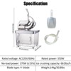 661 lbs/h Commercial Ice Crusher, 350W Electric Snow Cone Machine w/4 Blades and 38L Stainless Steel Ice Storage Box for Restaurants, Bars & Home Use - 2 of 4
