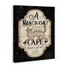 Stupell Industries Black Cat Cafe Vintage Halloween Sign Spooky Witch Canvas Art - 2 of 4
