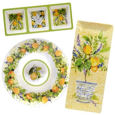 3pc Lemon Zest Hostess Set - Certified International