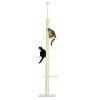 Adjustable 4 Tier Floor to Ceiling Cat Tree Tower for Indoor Cats,87" Climbing Tower with Plush Perches,Sisal Scratcher and Toy Ball–LAOTIES - 3 of 4