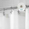 LunaLulinlk Waffle Weave White Fabric Shower Curtain - 4 of 4