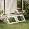 Outsunny Pop Up Greenhouse Mini Warm House with Roll Up Doors and Portable Zipper Bag for Plants Outdoor, 95" x 47" x 30" - 2 of 4