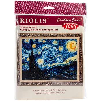 RIOLIS Counted Cross Stitch Kit 15.75"X11.75"-Starry Night-Van Gogh's (14 Count)