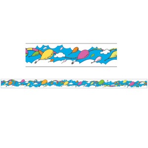 Eureka Dr. Seuss Oh the Places Balloons Deco Trim, 37 Feet (Pack of 6) - 1 of 1