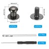 Unique Bargains DIY Craft Zinc Alloy Screw-on Design Rivets Spikes with Punch & Screwdriver 30 Sets - 2 of 4