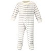 Touched by Nature Baby Boy Organic Cotton Zipper Sleep and Play 3pk, Mr Moon - 2 of 4