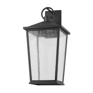 Troy Lighting Soren 1 - Light Wall Light in  Textured Black Clear Shade - 1 of 1