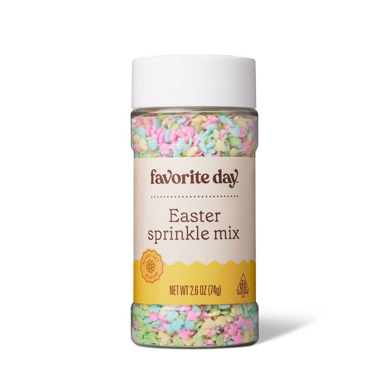 Spring Mix Edible Confetti Sprinkles - 2.6oz - Favorite Day&#8482;, 1 of 4