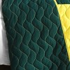 Slickblue Full/Queen Quilt Set, Plaid Design, TC Fabric, Yellow-Black/Green Colors, Machine Washable, 3PC - 2 of 4