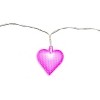 SCS Direct Red & Pink Heart 10 ft String Lights-Set of 2 w 40 Total LED Fairy Lights- Waterproof Battery Pack- 9 Different Modes- Indoor/Outdoor Decor - 4 of 4