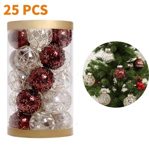 GustoWave Christmas Tree Ornaments Sets, 25 Pcs Christmas Decoration Balls for Holiday, Wedding, Party - 1 of 4