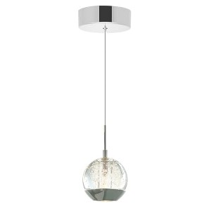 CWI Lighting Perrier 1 Light Down Mini Pendant With Chrome Finish - 1 of 4