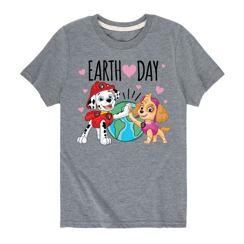 Boys' - Paw Patrol - Earth Day Heart Short Sleeve Graphic T-Shirt - image 1 of 4