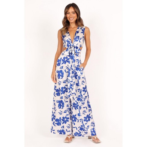 Tahari floral jumpsuit online