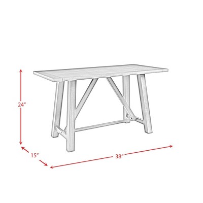 Rustic Gray 6PC Counter Height Farmhouse Dining Set with Bench