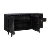 58" Wafford Mid Century Modern Storage Console - Powell: Mango Wood, Iron Hardware - 3 of 4