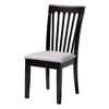 Baxton Studio Marian Modern Grey Fabric and Dark Brown Finished Wood 5-Piece Dining Set - 3 of 4