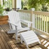Tangkula HDPE Adirondack Folding Ottoman Outdoor Footstool All-Weather Footrest - 2 of 4