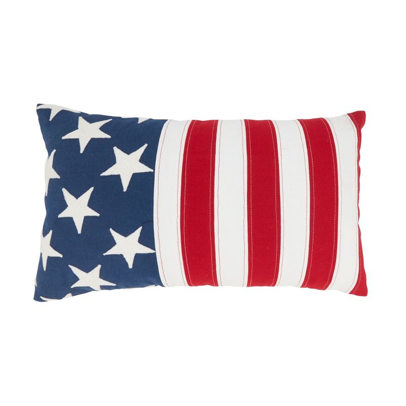 Saro Lifestyle Patriotic Pride Poly Filled Throw Pillow, 1 of 4