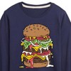 Boys' - Instant Message - Sloppy Burger Lover Long Sleeve Graphic T-Shirt - 2 of 4