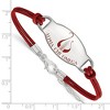 Black Bow Jewelry Sterling Silver Alpha Chi Omega Greek Life Strand Bracelet 7 Inch - 2 of 3