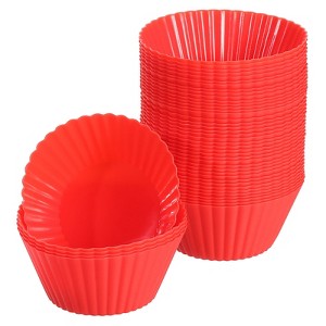 Unique Bargains Silicone Non-Stick Heat Resistant Baking Cups - 1 of 4