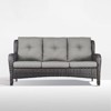 Gymojoy Outdoor 3-Seat Sofa PE Wicker Sofa Rattan Patio Sofa Couch For Garden - 3 of 4