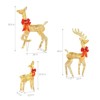 Karl Home | 3pcs LED Gold Family Elk Decoration - 2 of 4