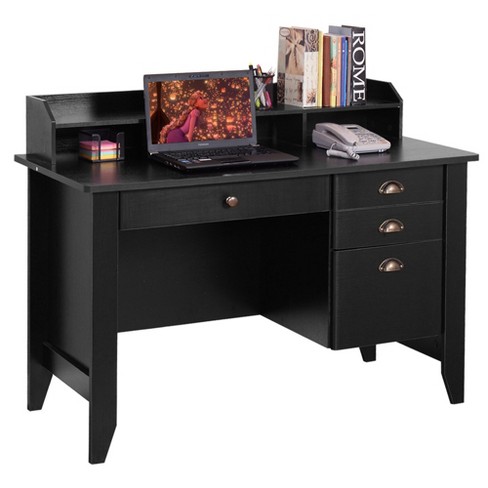 Computer Desk Laptop Writing Table Wood Workstation Home Office Furniture  black