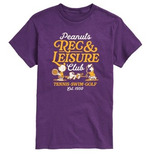 Men's - Peanuts - Rec And Leisure Club Short Sleeve Graphic T-Shirt - 1 of 4