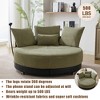 Lyngins Modern Upholstered Single Sofa Chair with Footstool/Pillows,Oversized Accent Chair for Living Room,Bedroom - 4 of 4