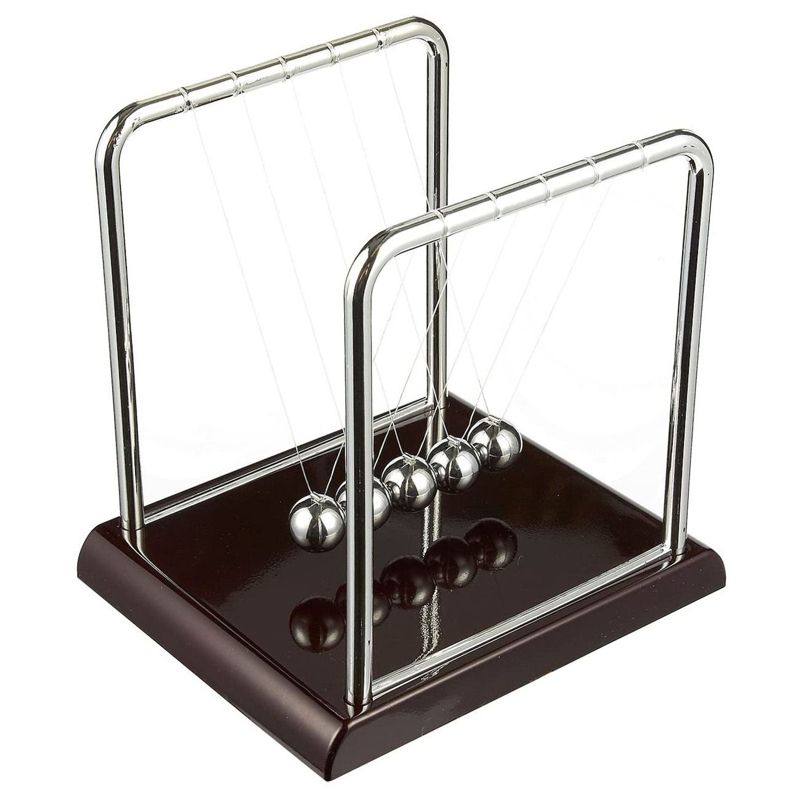 Juvale Newton's Cradle Balance Pendulum, Pendulum Balls Physics Learning Desk Toy for Home and Office, 7x6x7 in, 4 of 7
