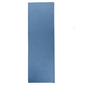 Colonial Mills Reversible Flat-Braid (Rect) Runner - Oasis Blue 2'4"x7' - 1 of 2