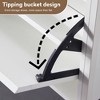 Slim Shoe Cabinet with 2 Flip Drawers &1 Drawer, Narrow Wall Hidden Shoe Cabinet, Freestanding Shoe Rack Storage Cabinet Organizer for Hallway White - 3 of 4