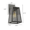 Chloe Lighting Emerson Industrial 1 Light Textured Black Outdoor Wall Sconce 12" Tall - 4 of 4